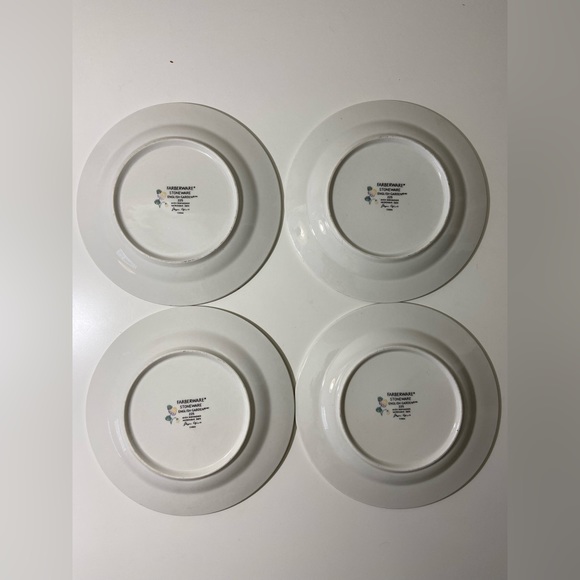 Farberware Stoneware ENGLISH GARDEN 225 Set Of 4 Salad Plate 7.7” - Picture 5 of 7